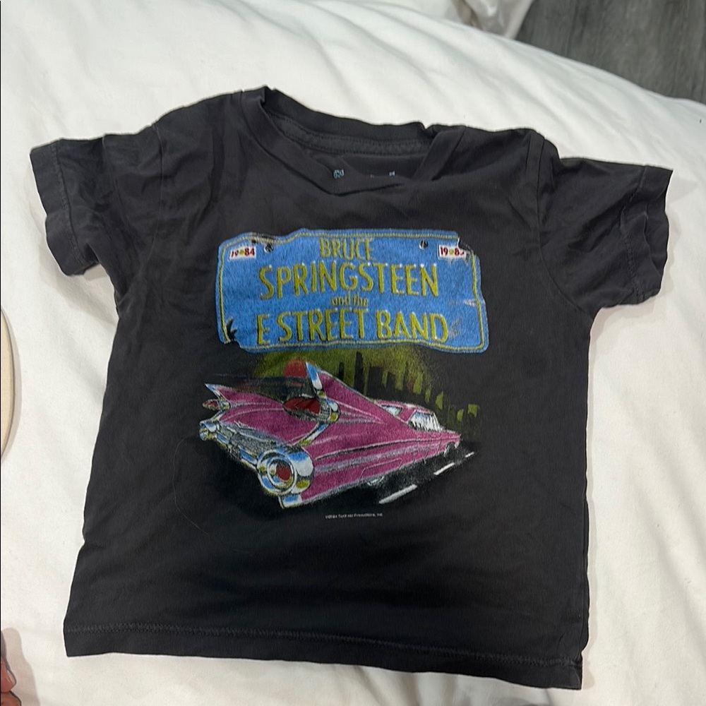 Rowdy Sprout Bruce Springsteen Organic Vintage Black Tee
